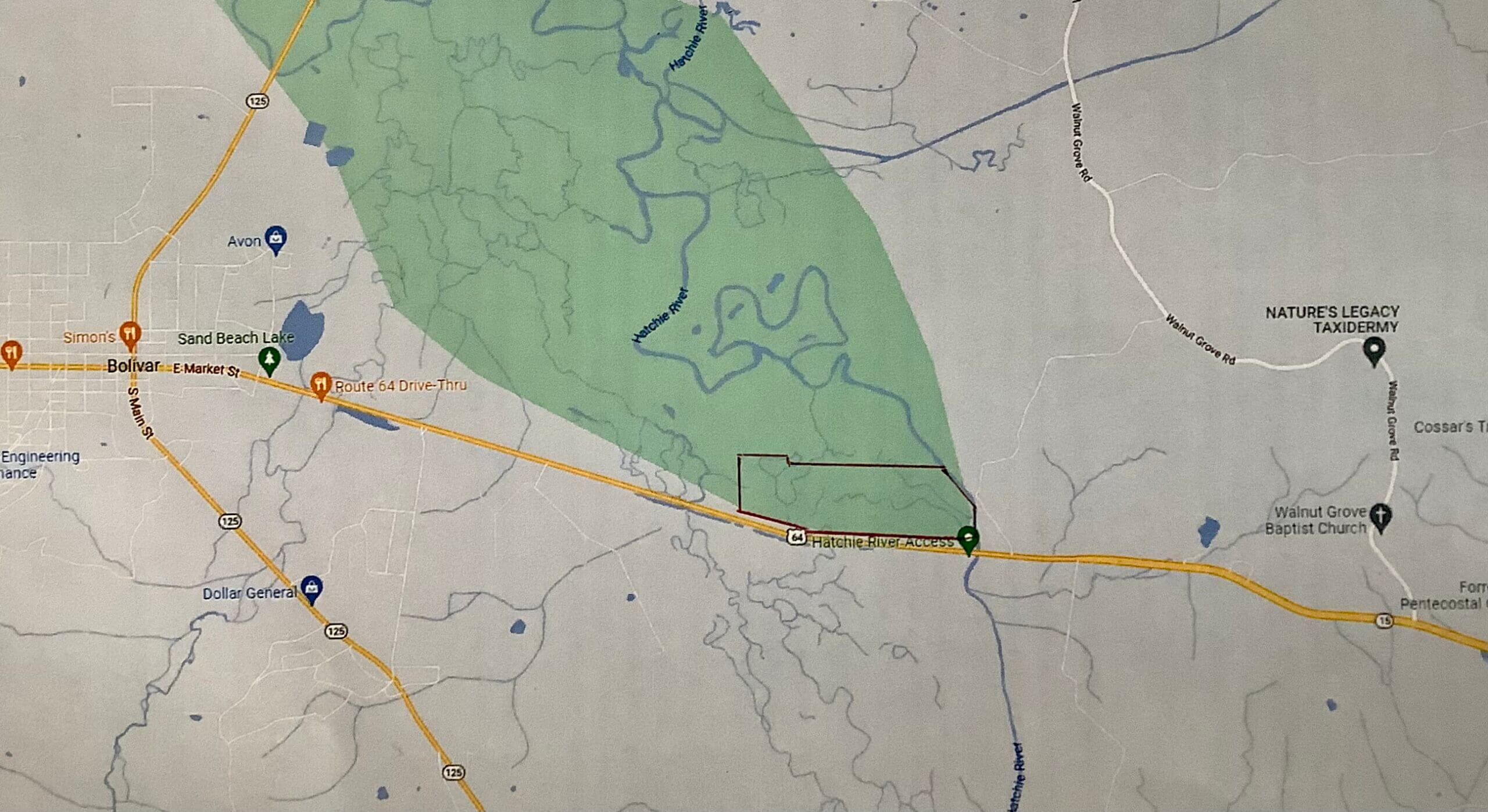 275 +/ Acre Hatchie River Hunting Land Southern Land Company